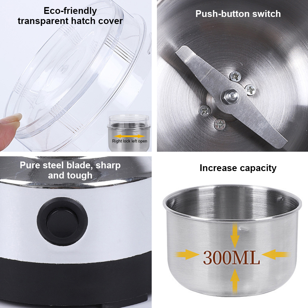 Coffee Bean Grinder Electric - Penggiling Kopi Elektrik, Penggiling Bumbu dan