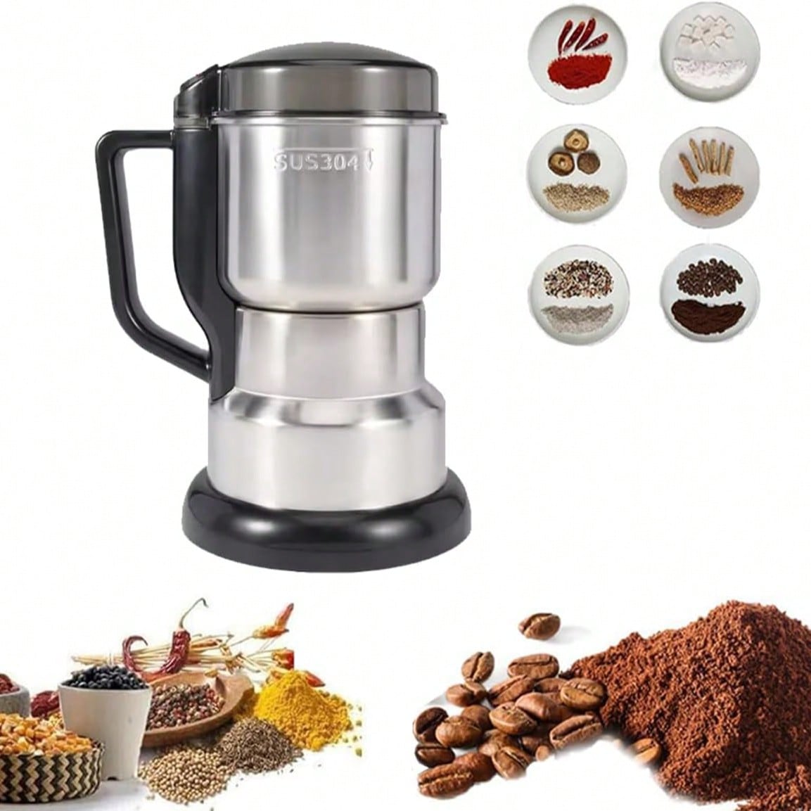Penggiling Kopi, Motor Bertena - Coffee Bean Grinder Electric ulasan dan harga
