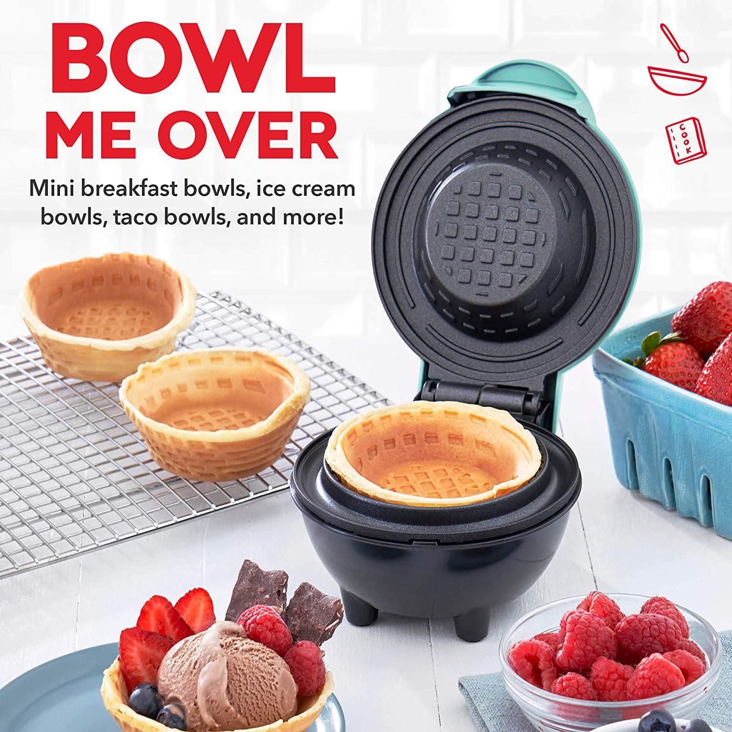 Mesin Pembuat Waffle Mini Elek - Mini Waffle Maker Machine ulasan dan harga