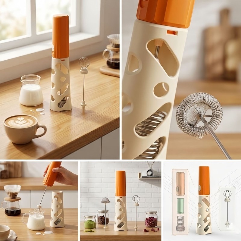 Pengaduk Susu Elektrik Baru 20 - Electric Milk Frother Handheld ulasan dan harga