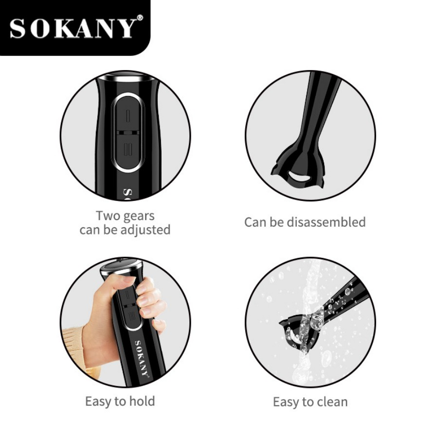 SOKANY SK-1724 Blender Tangan  - Immersion Hand Blender Set ulasan dan harga